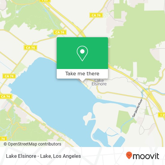 Lake Elsinore - Lake map