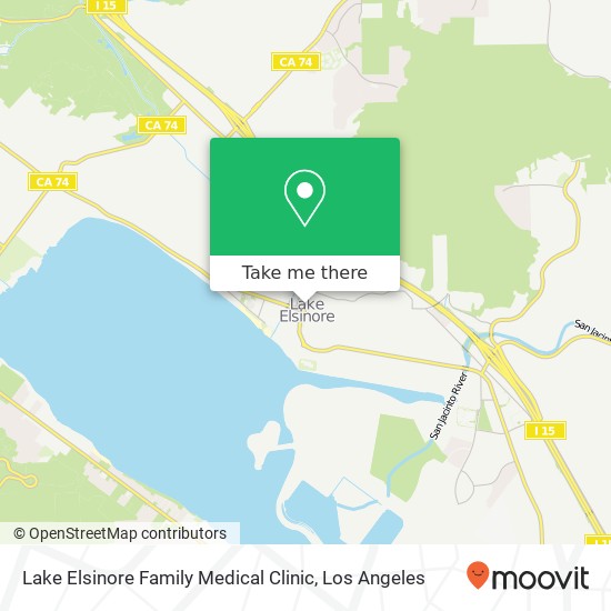 Mapa de Lake Elsinore Family Medical Clinic