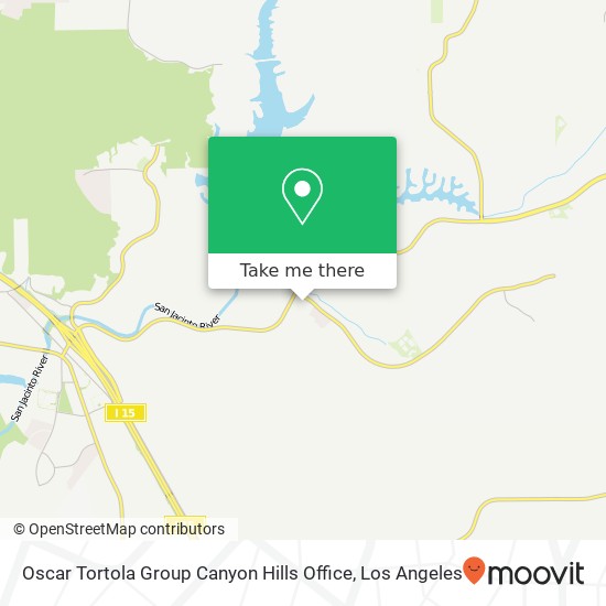 Mapa de Oscar Tortola Group Canyon Hills Office