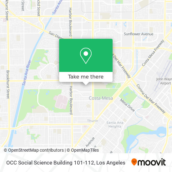 Mapa de OCC Social Science Building 101-112