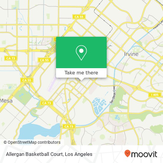 Mapa de Allergan Basketball Court