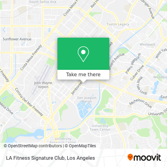 LA Fitness Signature Club map