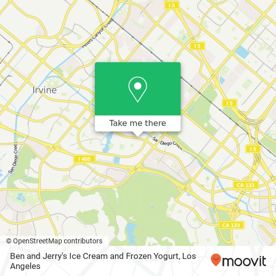 Ben and Jerry's Ice Cream and Frozen Yogurt map