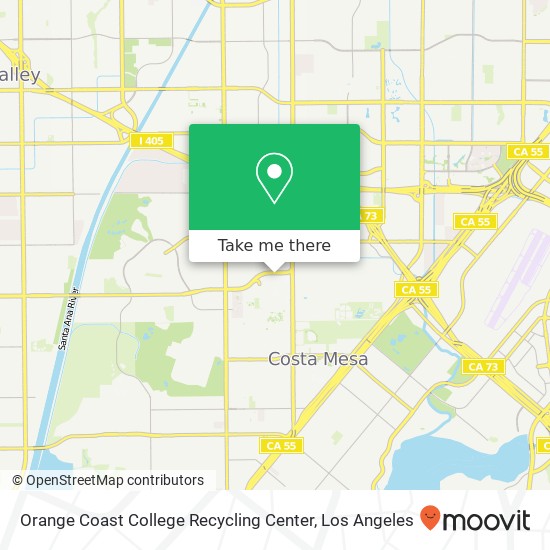 Orange Coast College Recycling Center map