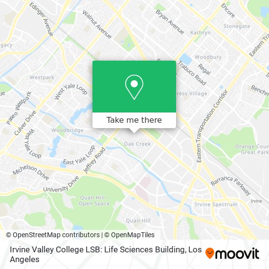 Mapa de Irvine Valley College LSB: Life Sciences Building