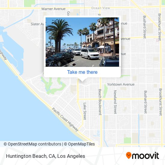 Mapa de Huntington Beach, CA