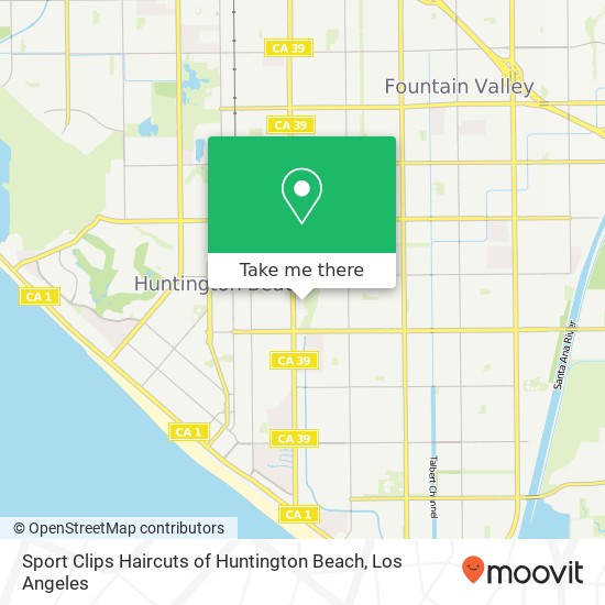Sport Clips Haircuts of Huntington Beach map