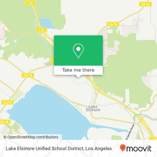 Mapa de Lake Elsinore Unified School District