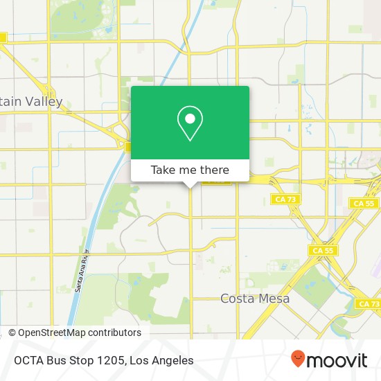 OCTA Bus Stop 1205 map