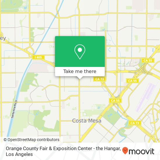 Orange County Fair & Exposition Center - the Hangar map