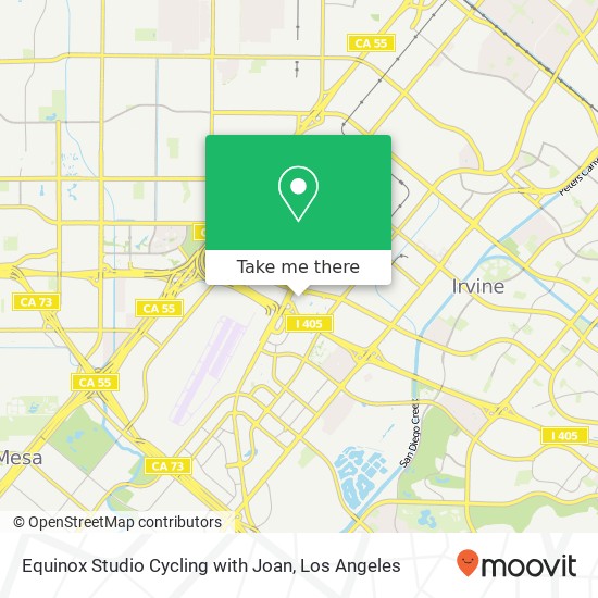 Equinox Studio Cycling with Joan map