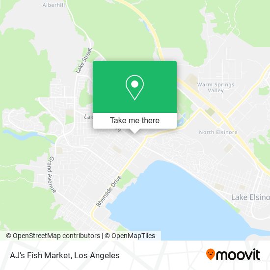 Mapa de AJ's Fish Market