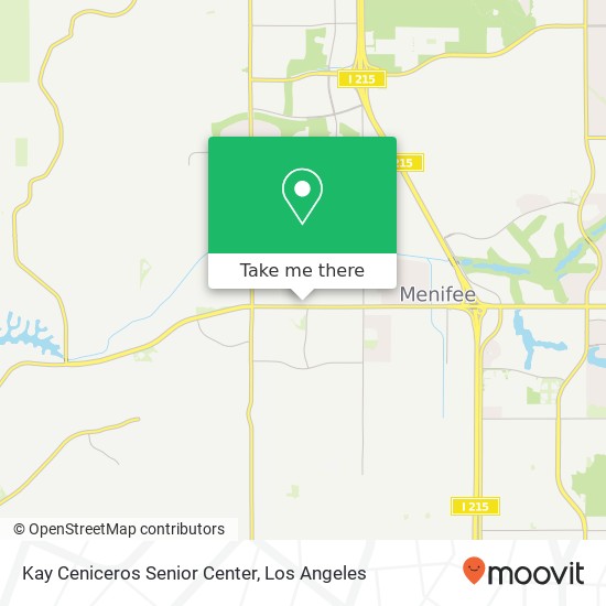 Kay Ceniceros Senior Center map