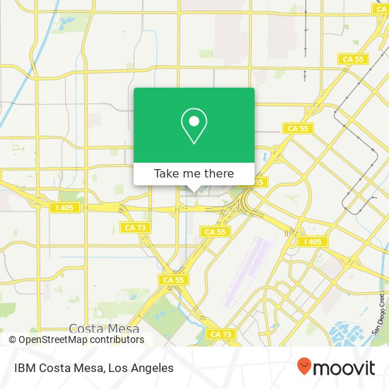 Mapa de IBM Costa Mesa