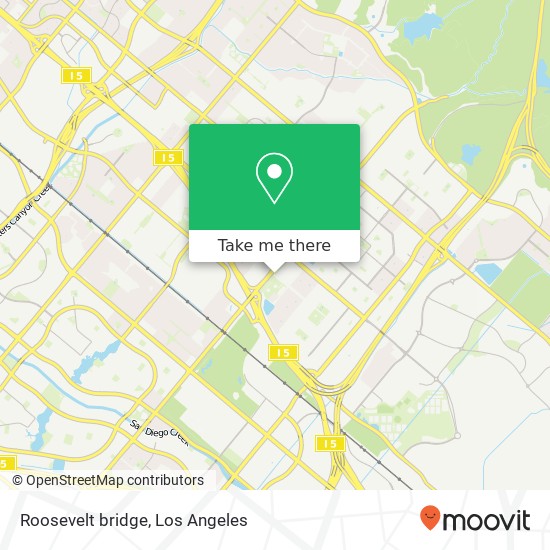 Mapa de Roosevelt bridge