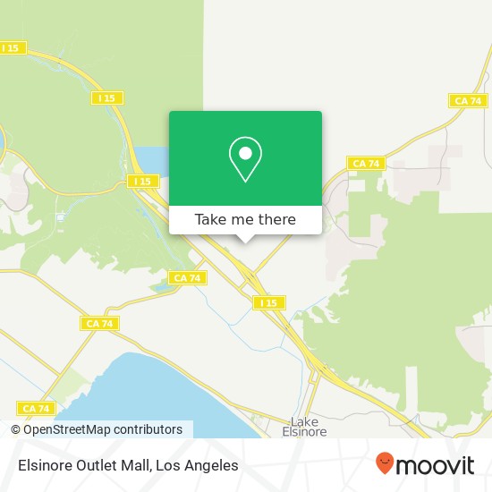 Elsinore Outlet Mall map