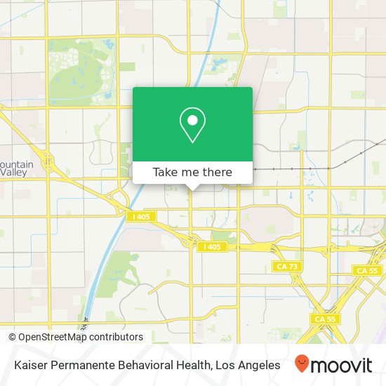 Mapa de Kaiser Permanente Behavioral Health