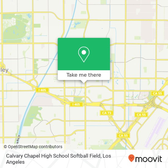 Calvary Chapel High School Softball Field map