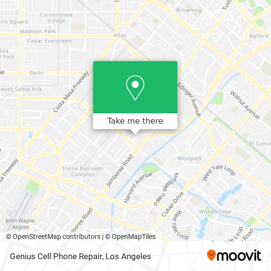Genius Cell Phone Repair map