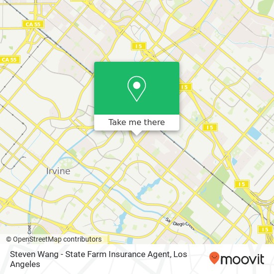 Mapa de Steven Wang - State Farm Insurance Agent