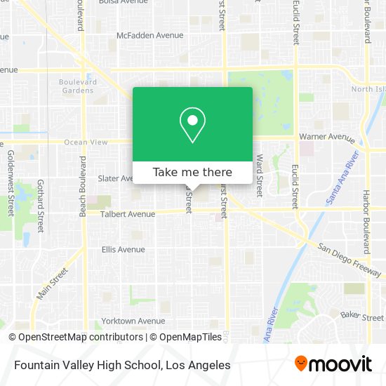 Mapa de Fountain Valley High School