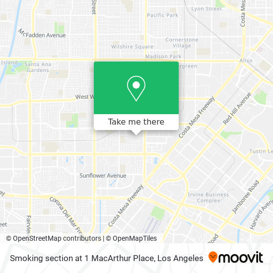 Mapa de Smoking section at 1 MacArthur Place