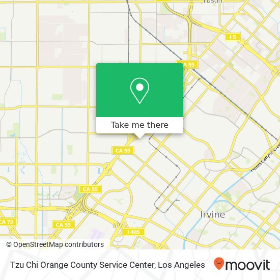 Tzu Chi Orange County Service Center map