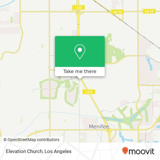 Elevation Church map