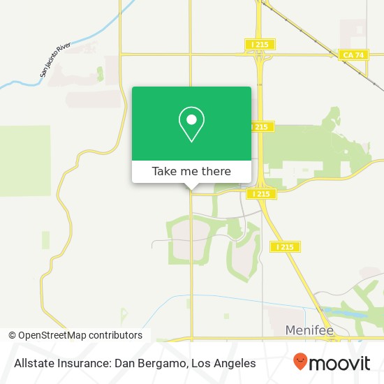 Allstate Insurance: Dan Bergamo map