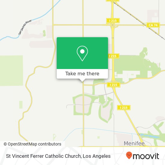 St Vincent Ferrer Catholic Church map