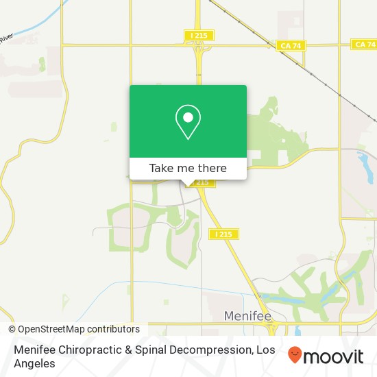 Menifee Chiropractic & Spinal Decompression map