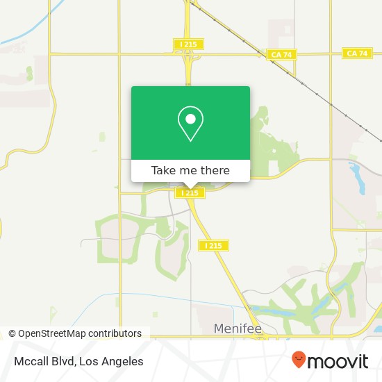 Mccall Blvd map