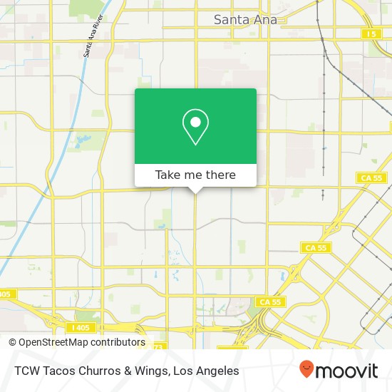 TCW Tacos Churros & Wings map