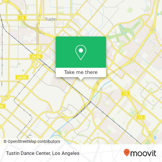 Tustin Dance Center map