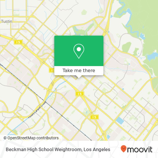 Beckman High School Weightroom map