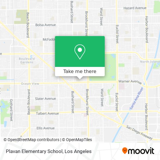 Plavan Elementary School map
