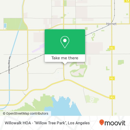 Willowalk HOA - "Willow Tree Park" map