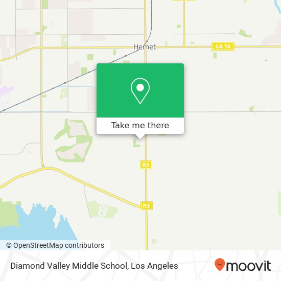 Mapa de Diamond Valley Middle School