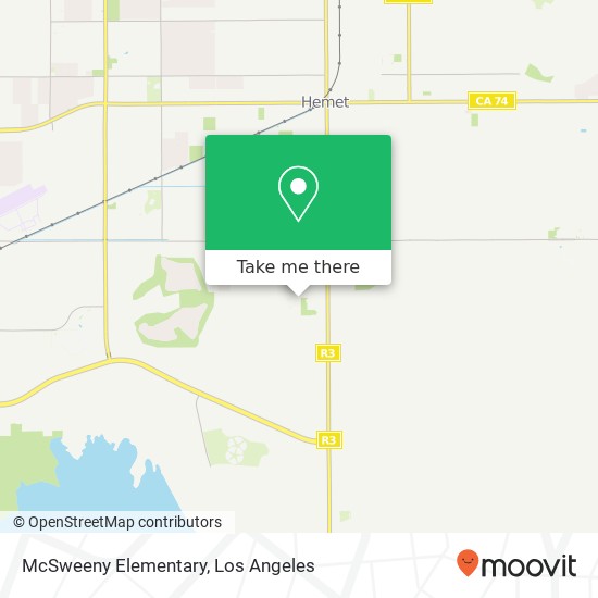 Mapa de McSweeny Elementary
