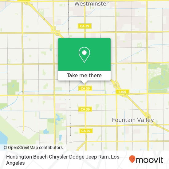 Huntington Beach Chrysler Dodge Jeep Ram map