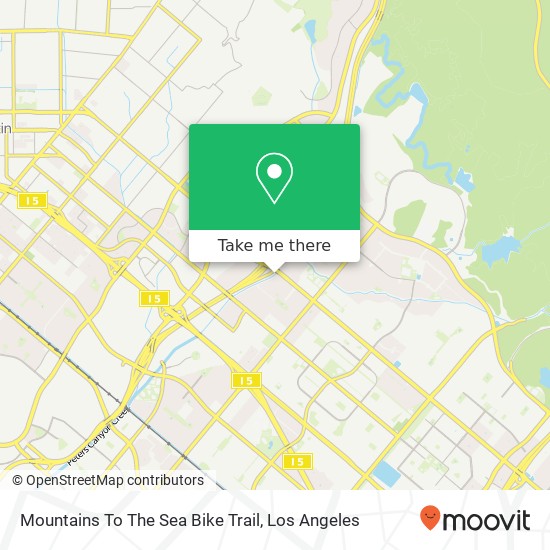 Mapa de Mountains To The Sea Bike Trail