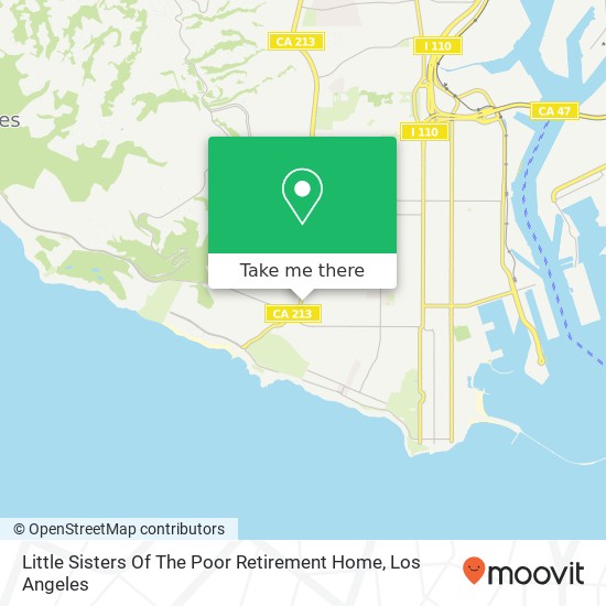 Little Sisters Of The Poor Retirement Home map