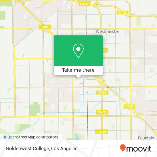 Goldenwest College map