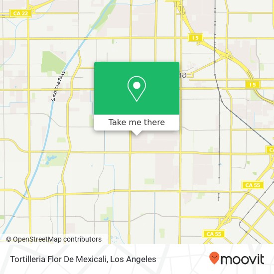 Mapa de Tortilleria Flor De Mexicali