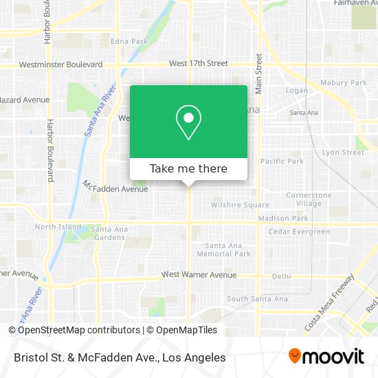 Mapa de Bristol St. & McFadden Ave.