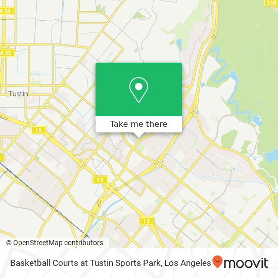 Basketball Courts at Tustin Sports Park map