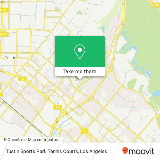 Tustin Sports Park Tennis Courts map