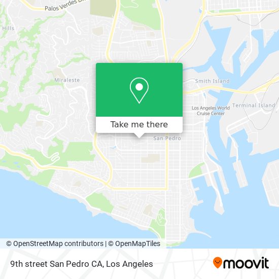 9th street San Pedro CA map
