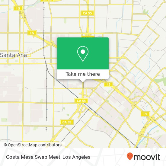 Mapa de Costa Mesa Swap Meet