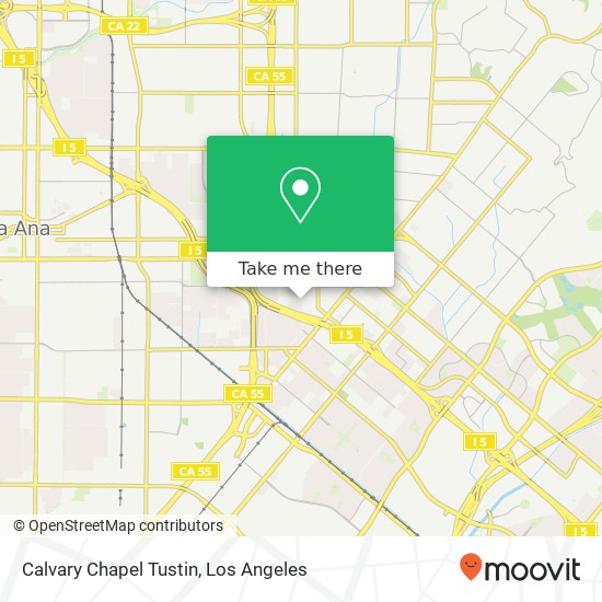 Calvary Chapel Tustin map